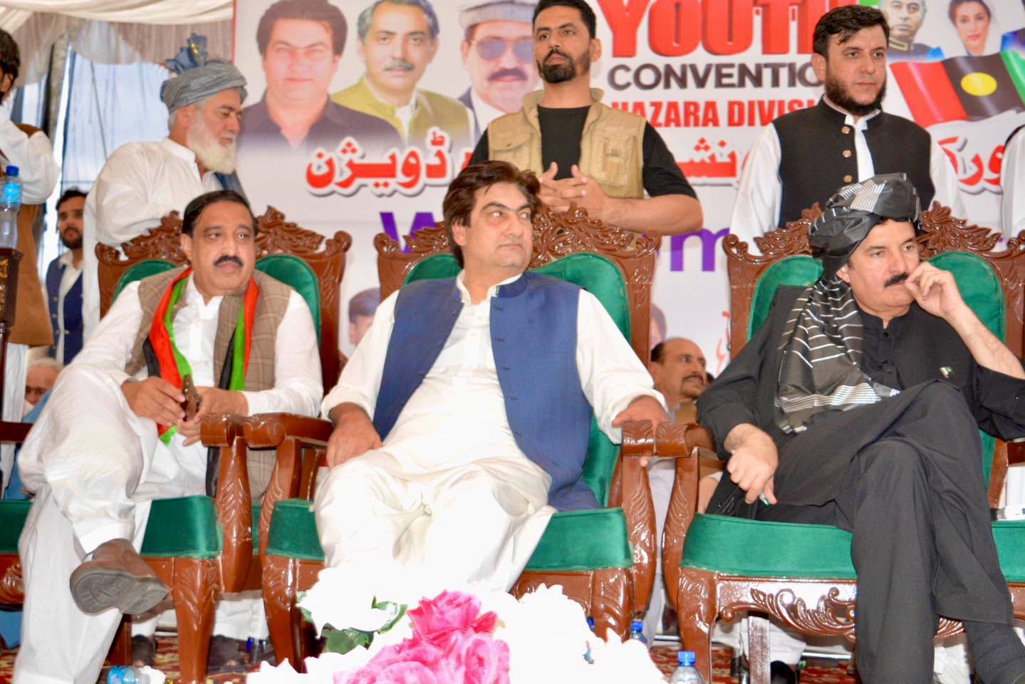 PPP KP President Syed Muhammad Ali Shah Bacha, Governor Faisal Karim Kundi Address Grand Youth & Workers Convention in Abbottabad