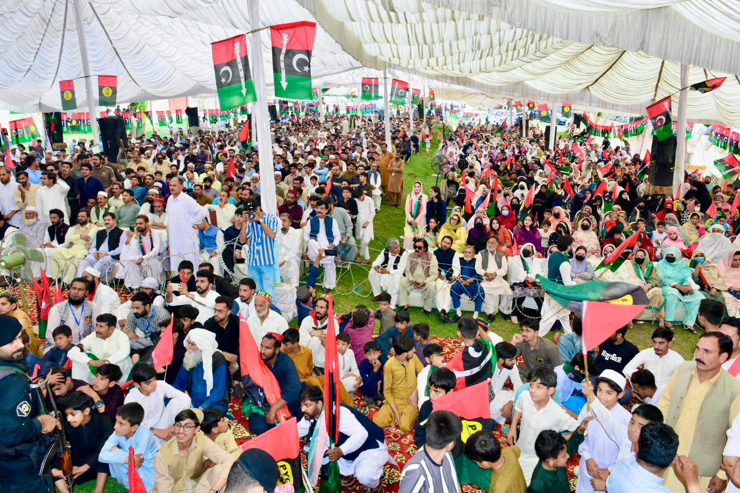 PPP KP President Syed Muhammad Ali Shah Bacha, Governor Faisal Karim Kundi Address Grand Youth & Workers Convention in Abbottabad